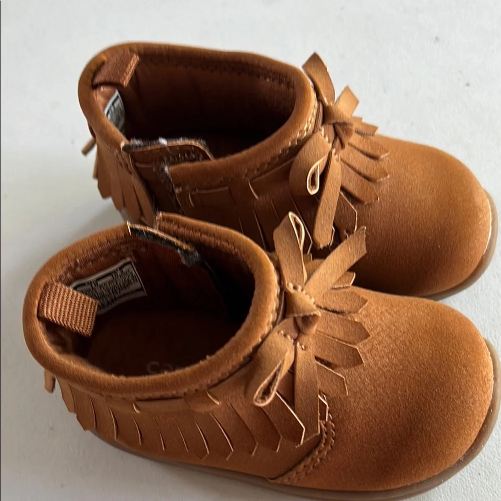 Carters Brown Kids Moccasin Shoes toddler 2.5‎